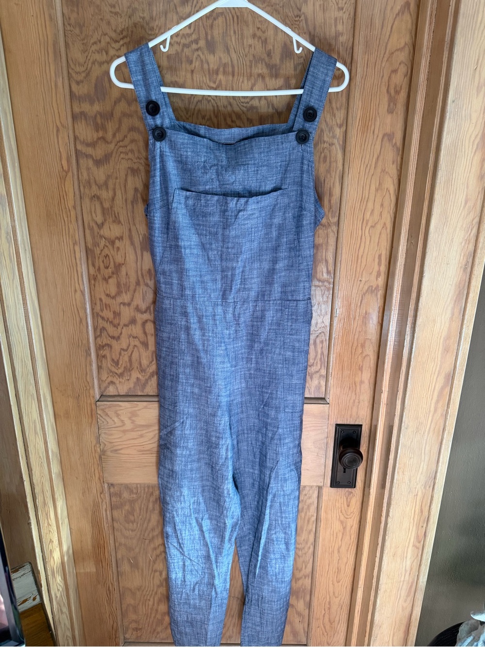 Nooworks Button-Strap Chambray overalls - Blue